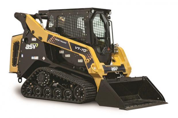 New from ASV at #CONEXPO: Mid-frame, vertical lift compact track loader