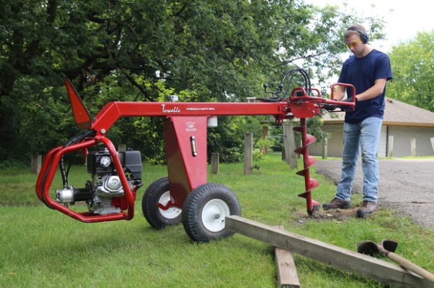 Dig this Towable Hydraulic Earth Drill from Little Beaver