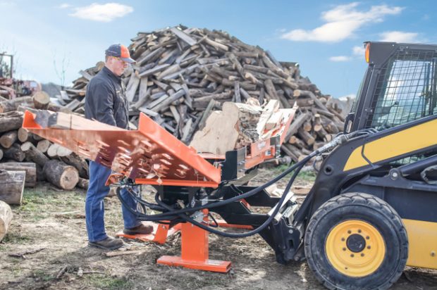 Wood-Mizer Introduces FS350 Skid Steer Log Splitter