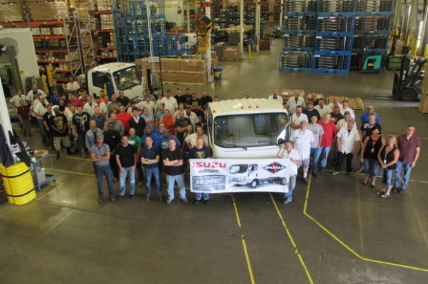 Isuzu and Spartan Motors Celebrate Production of the 30,000 N-Series Gas Truck
