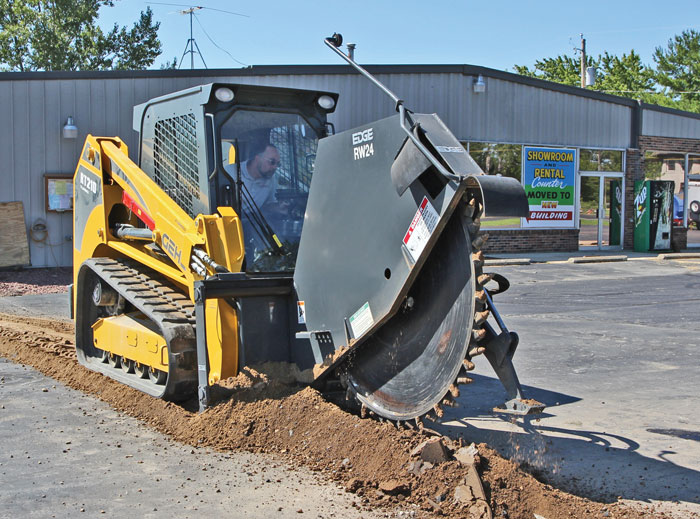 Trencher Ride On 24 26 Rock Saw Wheel Sunstate Equipment