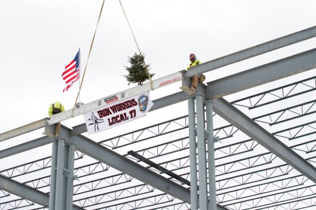 Final Beam Placed on Lincoln Electric’s New Welding Training Center