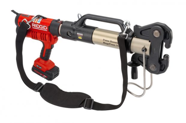Ridgid Introduces the First Tool to Press Black Steel Pipe Up to 4 in.
