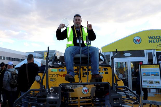 Wacker Neuson crowns new Trowel Challenge competition winner at World of Concrete