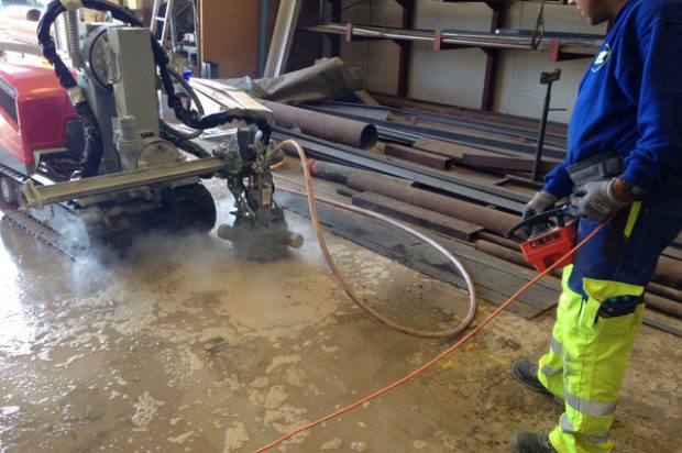 Aquajet Systems Rotolance Hydrodemolition Attachments Roughen Concrete Surfaces