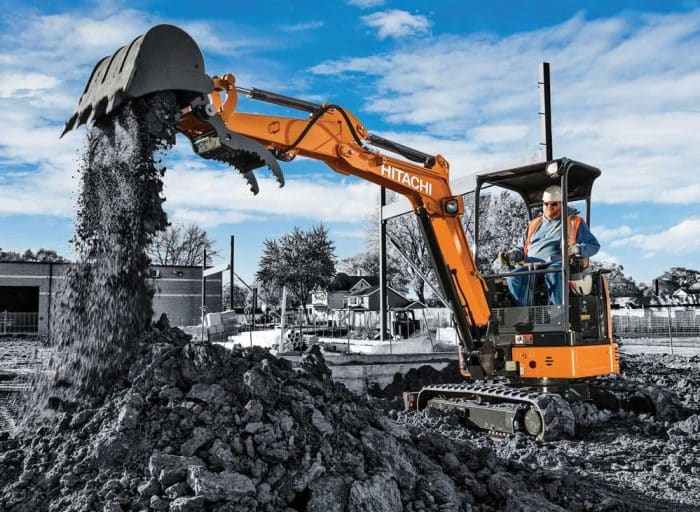 Hitachi excavators