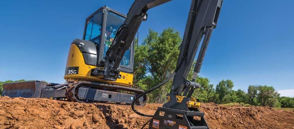 John Deere excavator