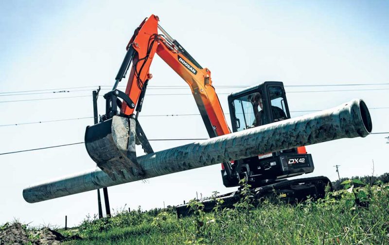Doosan DX42 excavator