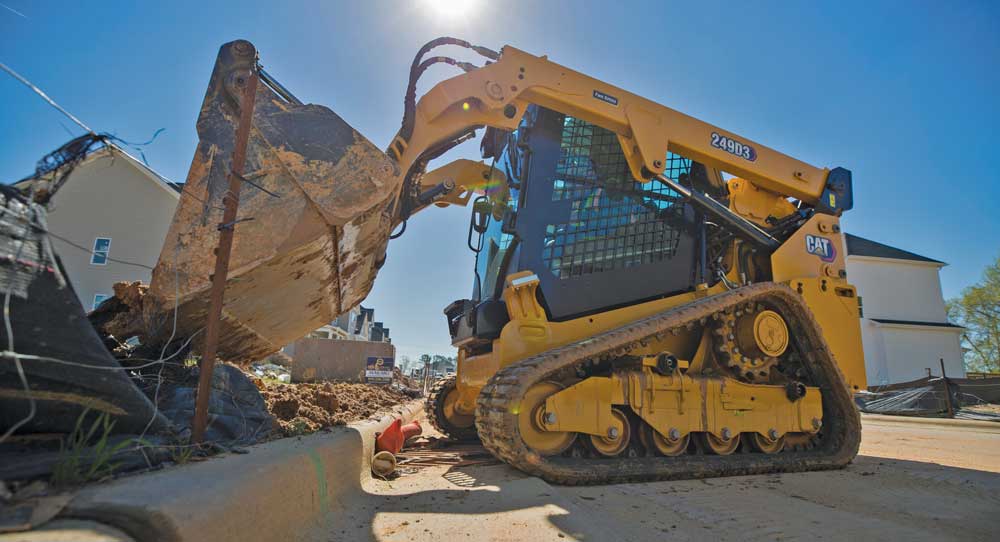 cat track skid steer