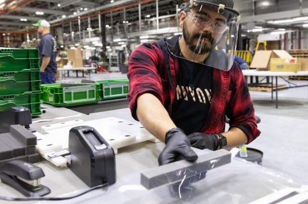 John Deere Begins Production of Protective Face Shields for Health Care Workers