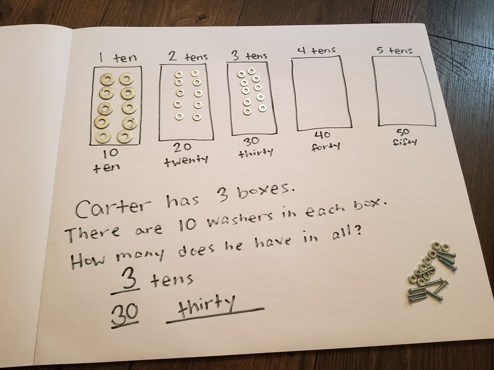 Are The Kiddos Learning At Home? Practice Counting By Tens With A 