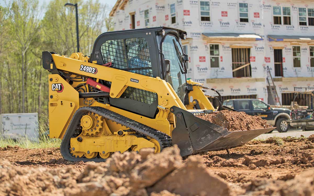 cat track skid steer