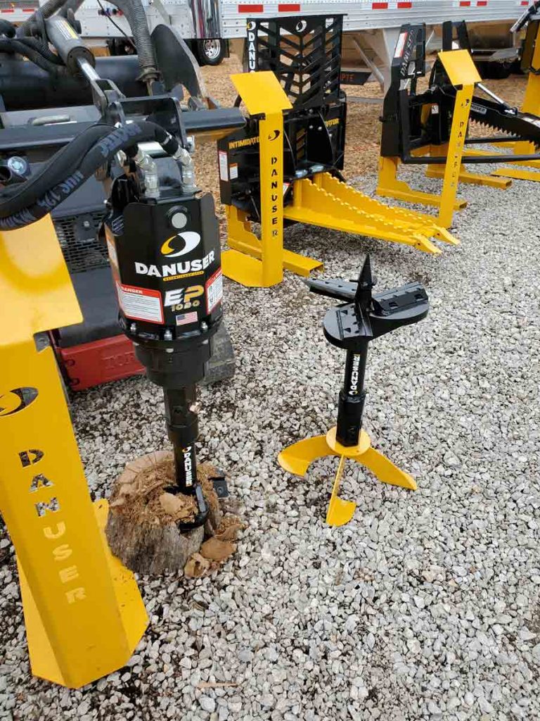 Danuser Introduces New Post Driver and Stump Auger Compact Equipment