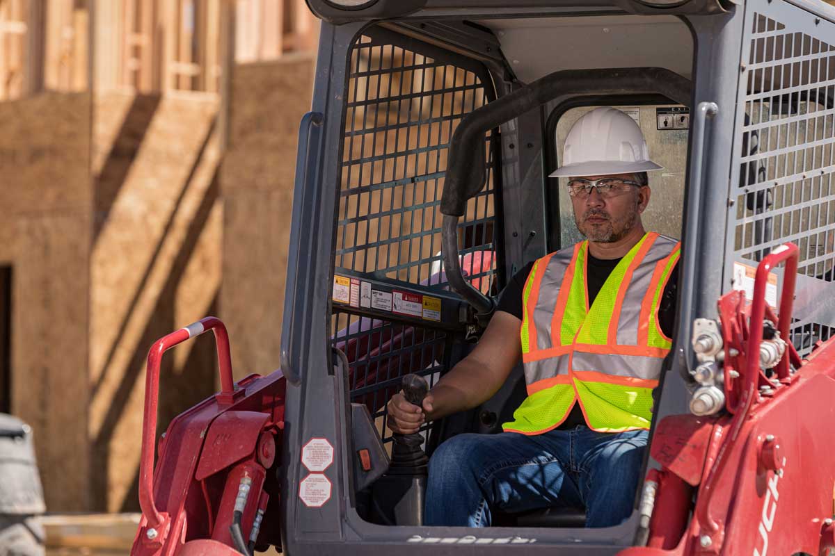 track loader cab