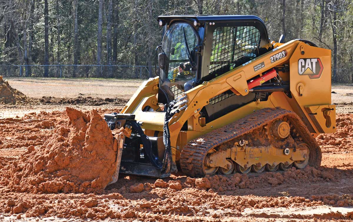 cat track skid steer