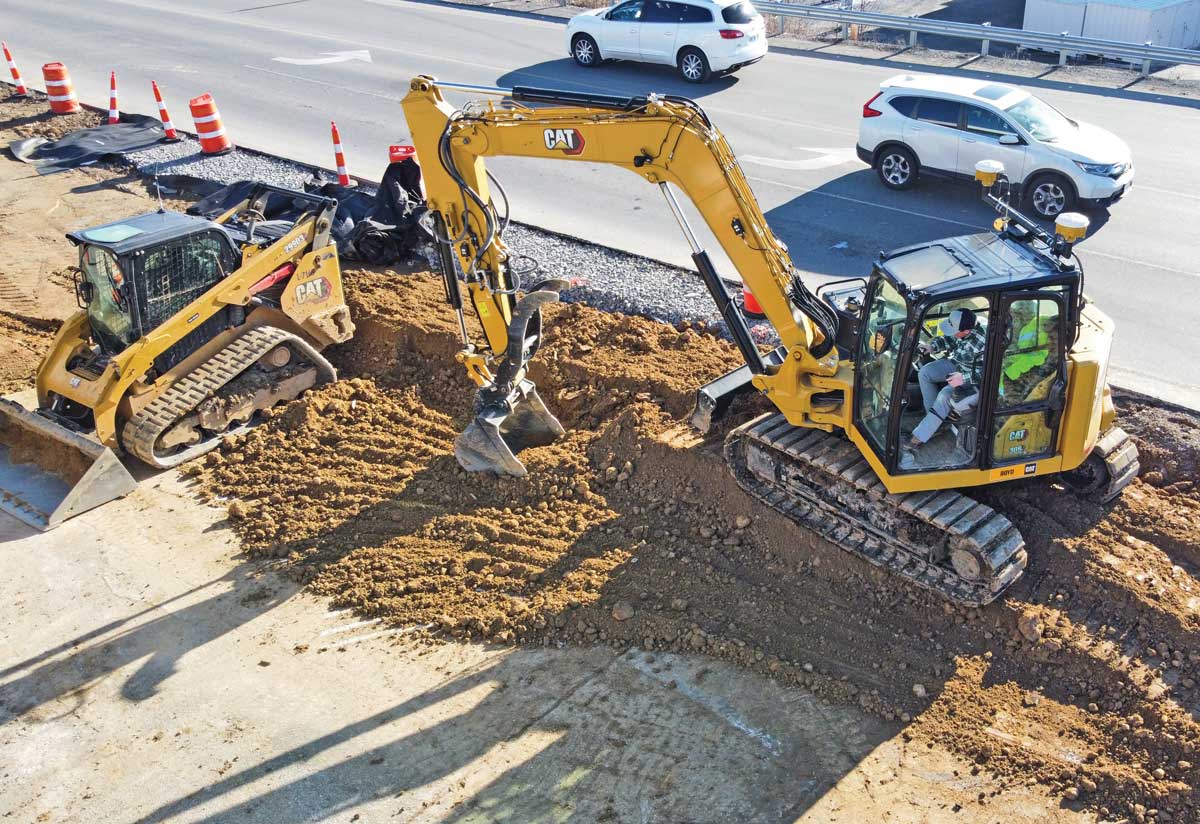 cat excavator wallpaper