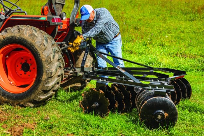 Garden discount tractor harrow