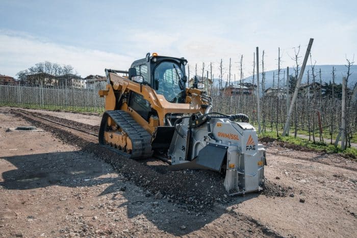 FAE RWM/SSL disc road planer for skid steers