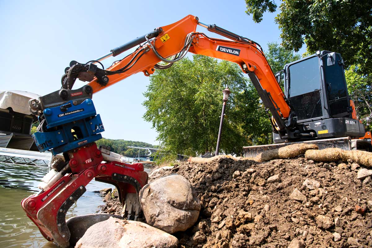 Develon mini excavator
