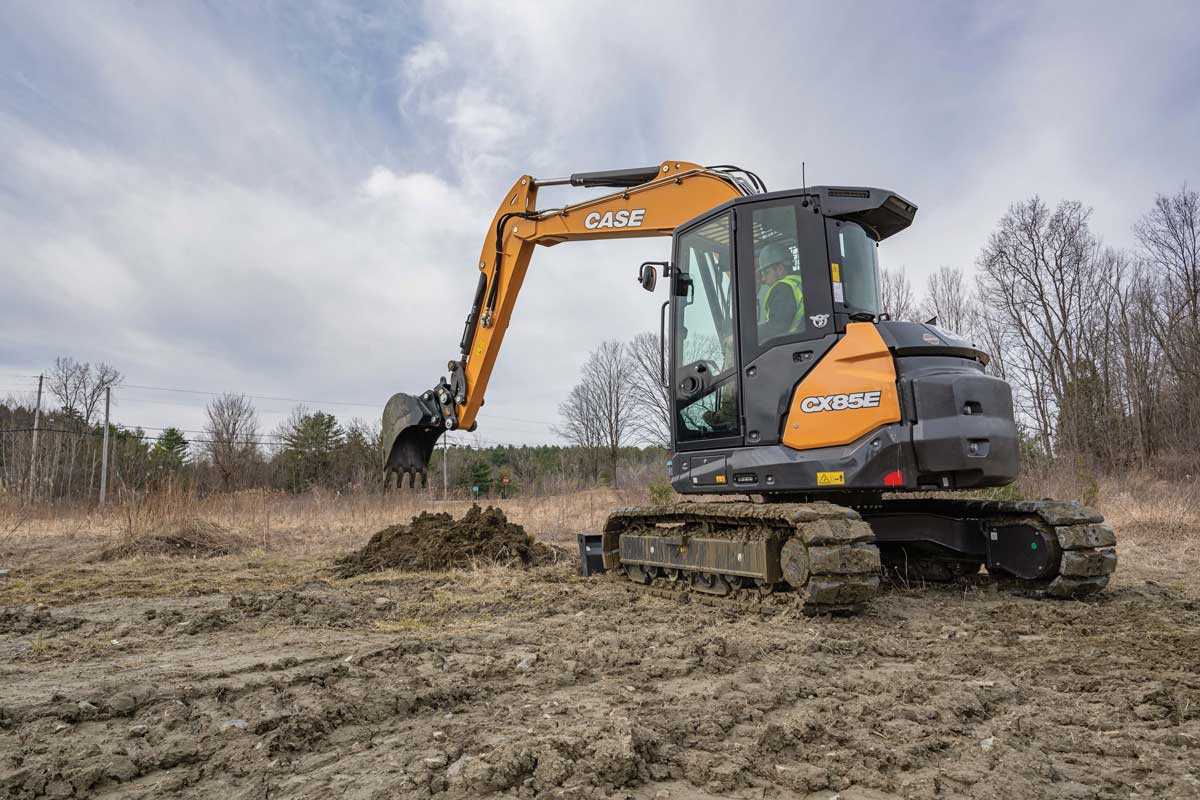 Case CX85E midi excavator