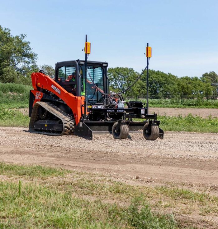 Kubota BB30 grade control on a compact track loader