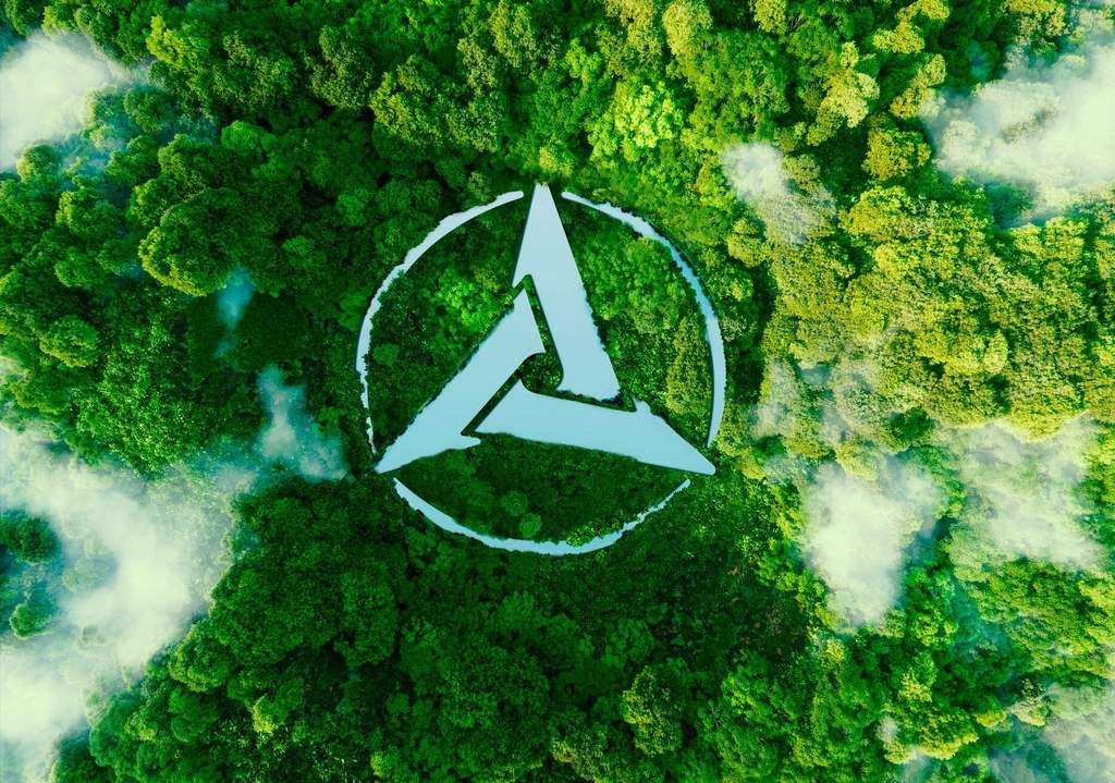 Sany logo in some trees