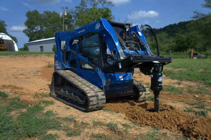 Blue Diamond auger on a compact track loader