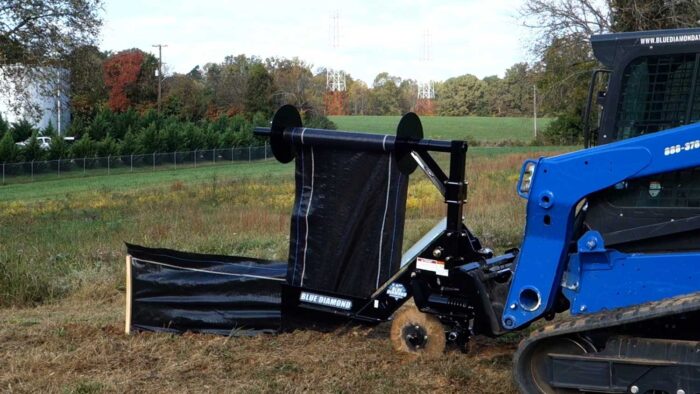 Blue Diamond silt fence installer