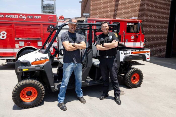 Josh Duhamel and LAFD captain