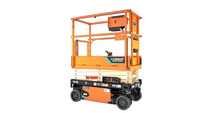 JLG ES1530M micro scissor lift on a white background