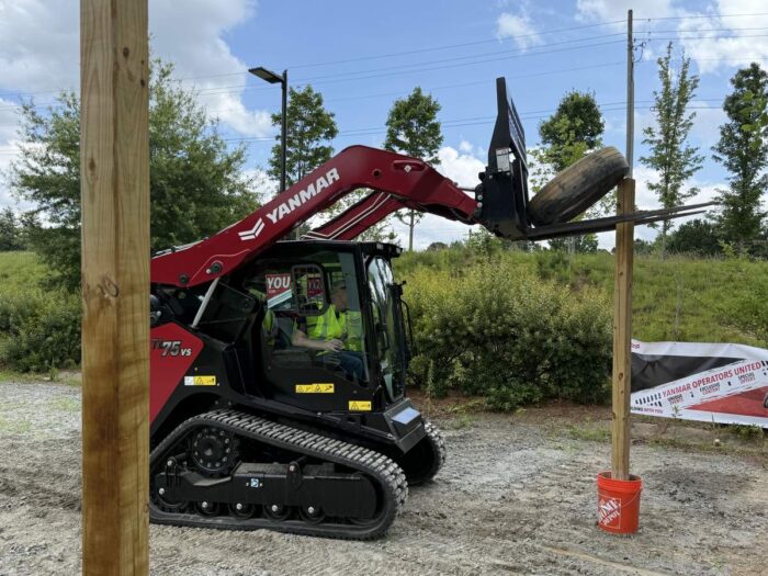 Yanmar CE Media Days compact track loader game Keith Gribbins operating 