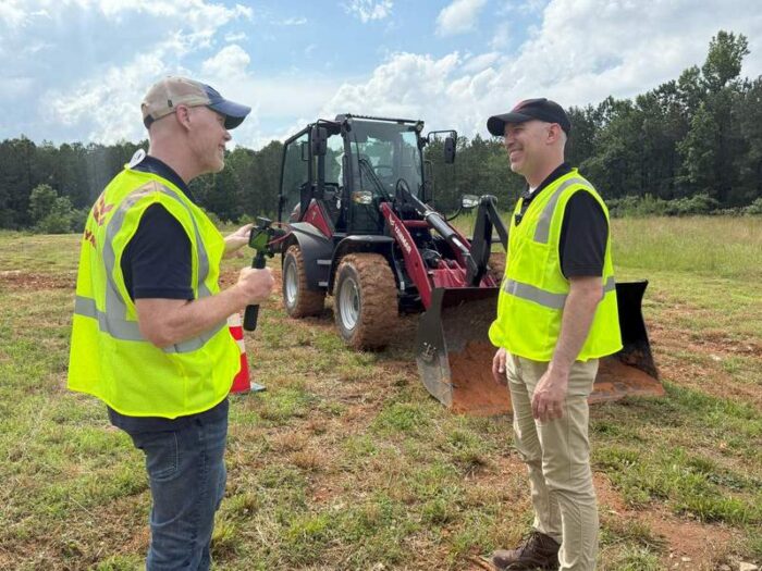 Yanmar CE Media Days Keith Gribbins doing an interview  