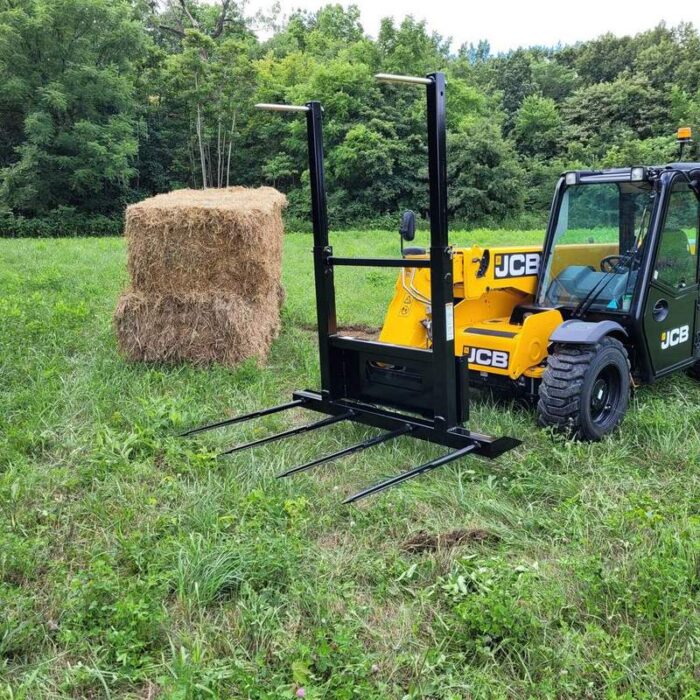 Worksaver Bale carriage on a JCB telehandler