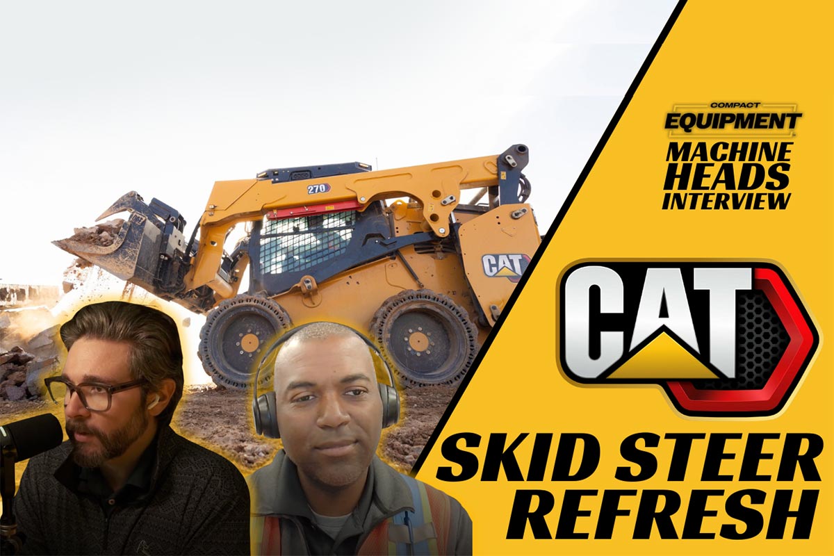 Machine Heads Caterpillar skid steer with Dante Thomas interview