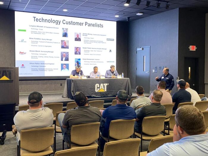 Caterpillar Construction and Technology Days contractor panel