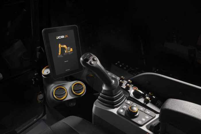 JCB_Interior_Screen joysticks cab dark black