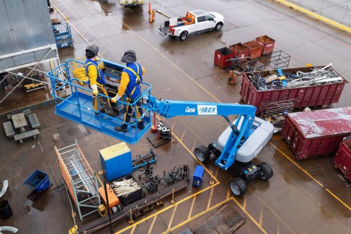 Genie S-85 XC FE hybrid boom lift