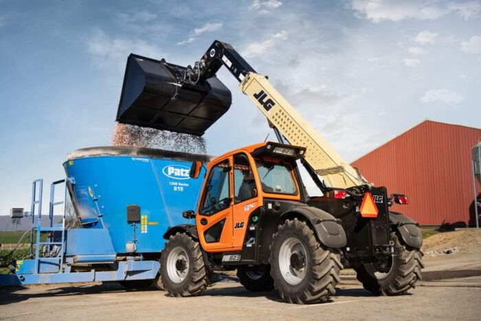 JLG telehandler on a farm 