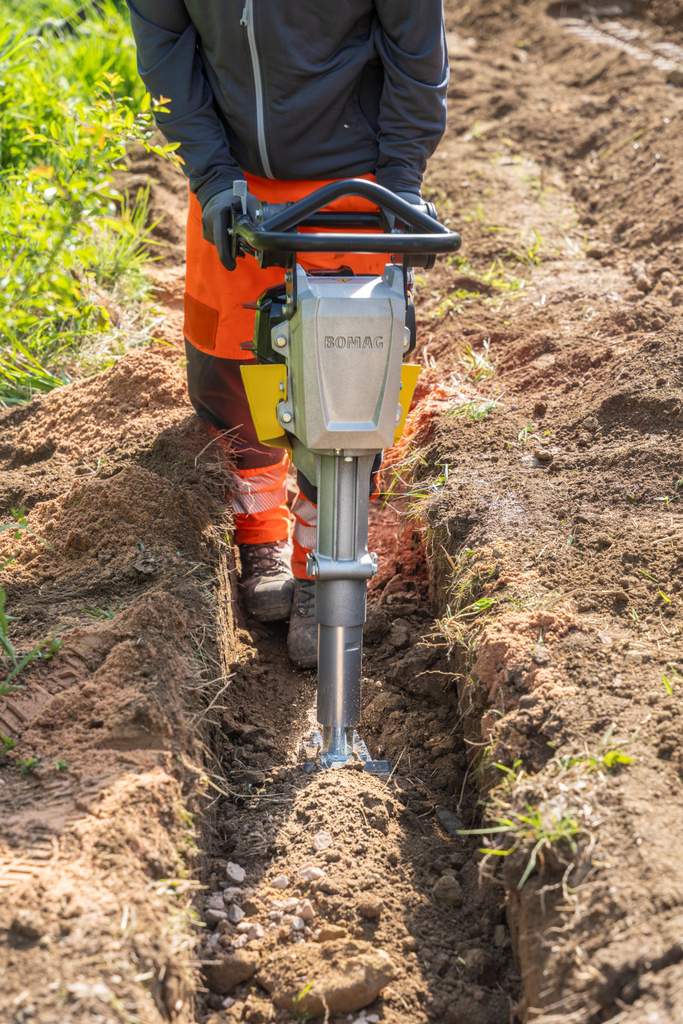 Bomag BT_30 tamper on white background
