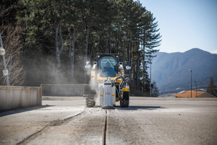 FAE RWL/SSL: The new wheel saw for 50-75 hp skid steers.