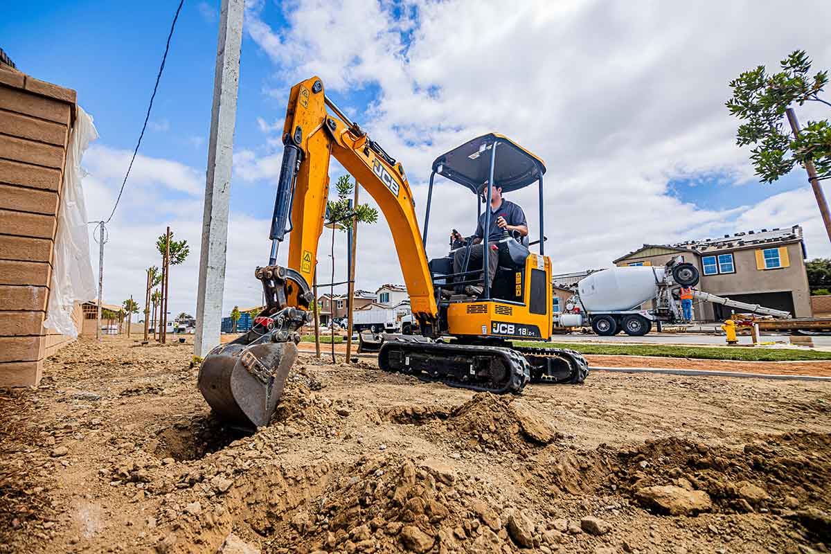 JCB mini excavator
