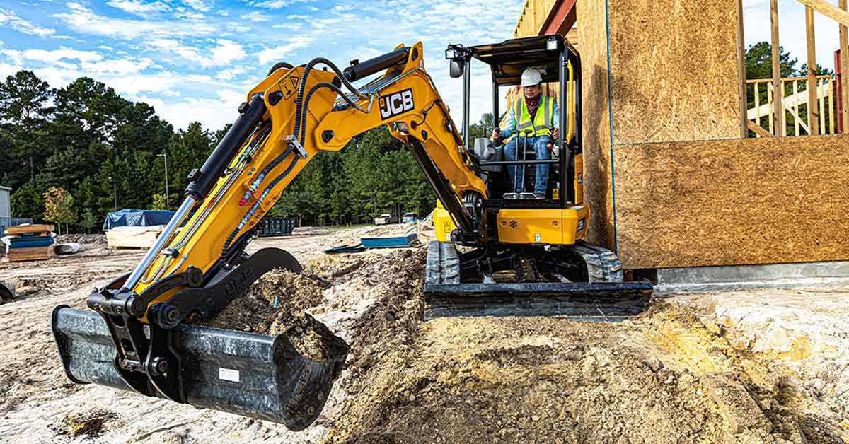 JCB mini excavator