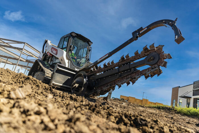 Bobcat CTL with trencher