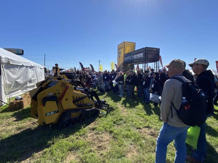 Vermeer at Equip Expo ML mini loader launch