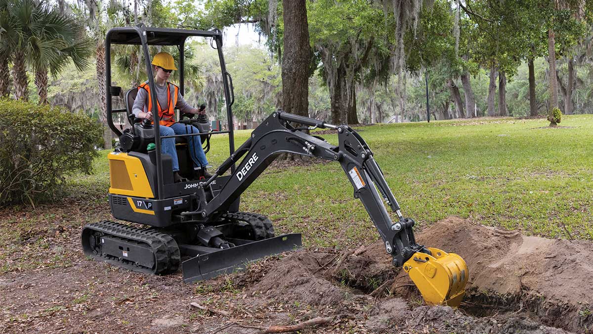 John Deere mini excavator