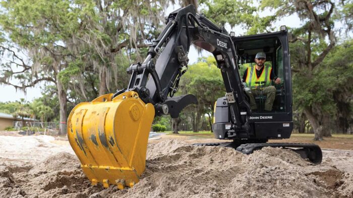 John Deere mini excavator
