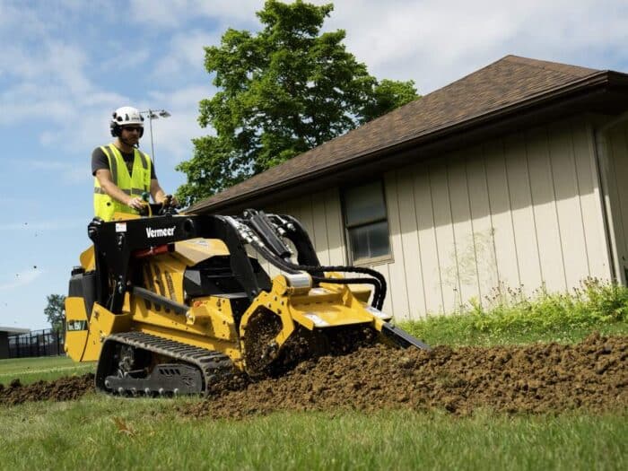 Vermeer ML150 mini loader using a soil conditioner