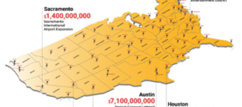 Top Cities for Construction infographic