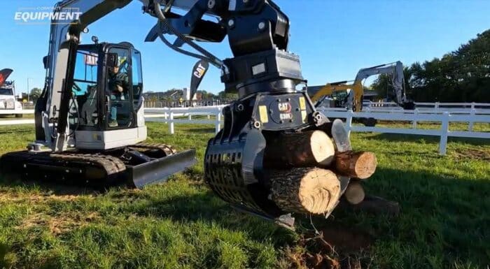 Cat’s G306 rotating grapple mounted on a Centennial edition 30
