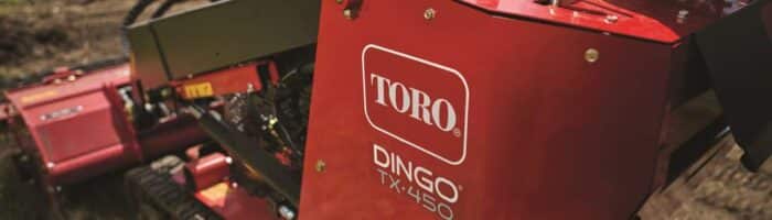 Dingo TX450 compact utility loader closeup on the backside